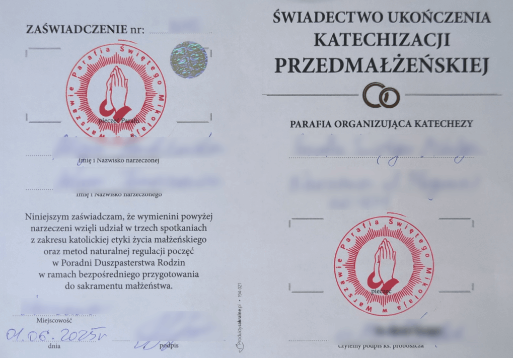katechizacja przedmałżeńska
